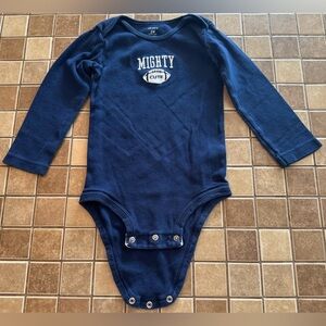 Carter's Blue Long-Sleeve Bodysuit with Snap Closures